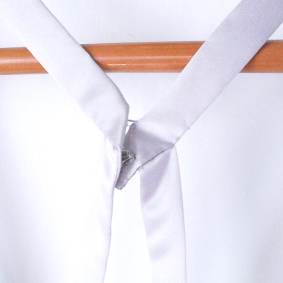 NWT Sorella Vita Satin and Chiffon Bridesmaid Dress Platinum Wedding Gala Ball - Picture 11 of 16